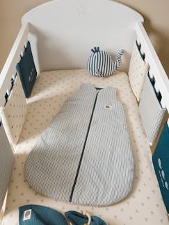 Babyartikel-Baby Bettumrandung/Laufgitter-Polster NAVY SEA Oeko-Tex