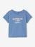 Jungen Baby T-Shirt mit Message-Print blau+wollweiß 1