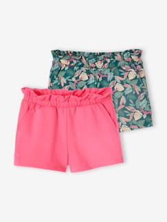 Maedchenkleidung-Shorts & Bermudas-2er-Pack Mädchen Shorts