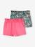 2er-Pack Mädchen Shorts aprikose+bonbon rosa+malve 7