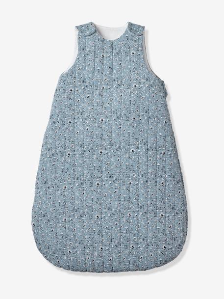 Ärmelloser Baby Schlafsack INDIEN BLUME personalisierbar Oeko-Tex blau bedruckt 2