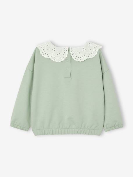 Baby Sweatshirt mit Recycling-Polyester karamell+salbeigrün+vanille 7