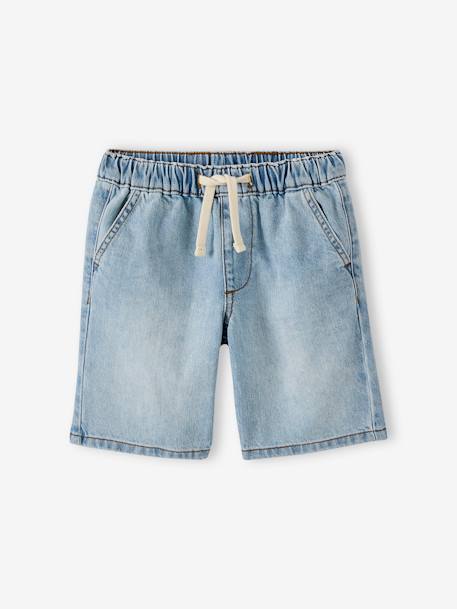 Jungen Jeans-Shorts mit Schlupfbund Oeko-Tex, Bundweite verstellbar blue stone+double stone 9