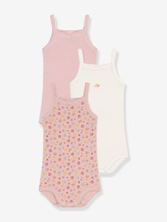 Babymode-Bodys-3er-Pack Baby Trägerbodys PETIT BATEAU