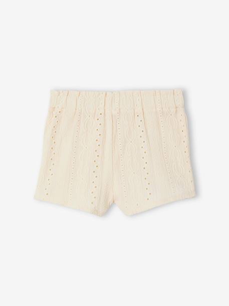 Baby Shorts mit Strukturmuster - wollweiß - 2