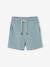 Jungen Sport-Set: Sweatshirt & Shorts, personalisierbar Oeko-Tex - aqua+weiß meliert - 2