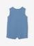 Baby Kurzoverall aus Sweatware Oeko-Tex - blau+himmelblau - 2