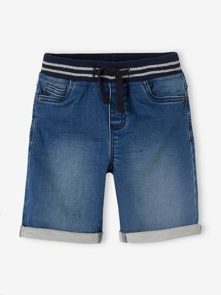 Jungen Shorts mit Dehnbund, Denim-Look blue stone+double stone+grauer denim 2