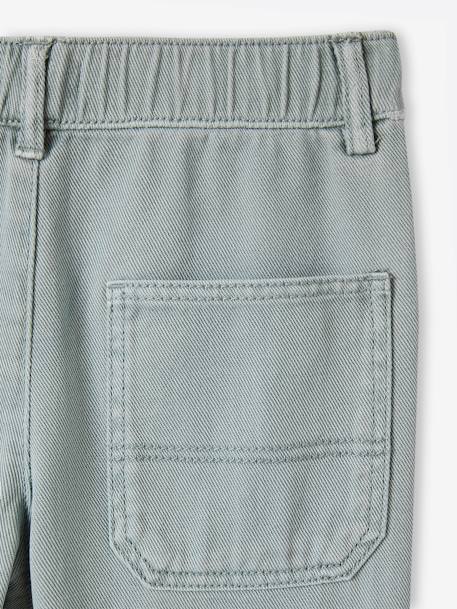 Jungen Hose mit Schlupfbund Oeko-Tex graublau+moosgrün+nachtblau 3