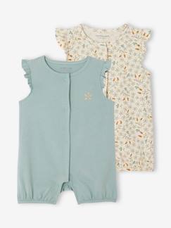 Babymode-Strampler & Schlafanzüge-2er-Pack Baby Sommer-Overalls