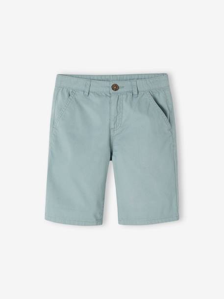 Jungen Chino-Shorts Oeko-Tex, Bundweite verstellbar beige+blau+graublau+grün+rot 15