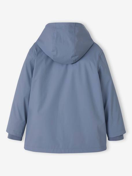 Jungen 3-in-1-Regenjacke mit Fleeceweste - graublau - 6