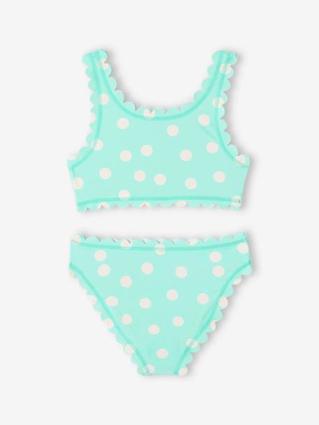 Mädchen Bikini mit Tupfen Oeko-Tex aqua 2