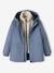 Jungen 3-in-1-Regenjacke mit Fleeceweste - graublau - 3