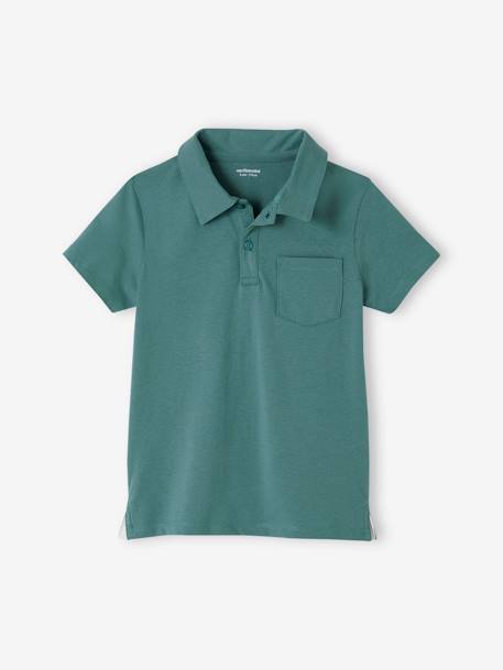 2er-Pack Jungen Poloshirts, Kurzarm Oeko-Tex - aqua+pack blau - 2