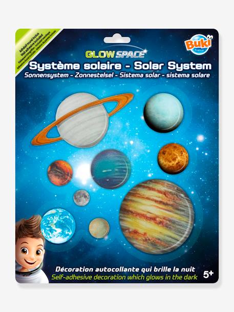 Nachtleuchtende Kinderzimmer Wandsticker SONNENSYSTEM BUKI - mehrfarbig - 1