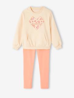 Maedchenkleidung-Sets-Mädchen Sport-Set: Sweatshirt & Leggings