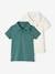 2er-Pack Jungen Poloshirts, Kurzarm Oeko-Tex aqua+pack blau 1