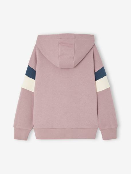 Jungen Kapuzensweatshirt mit Colorblock-Ärmeln Oeko-Tex - malve+ocker - 3