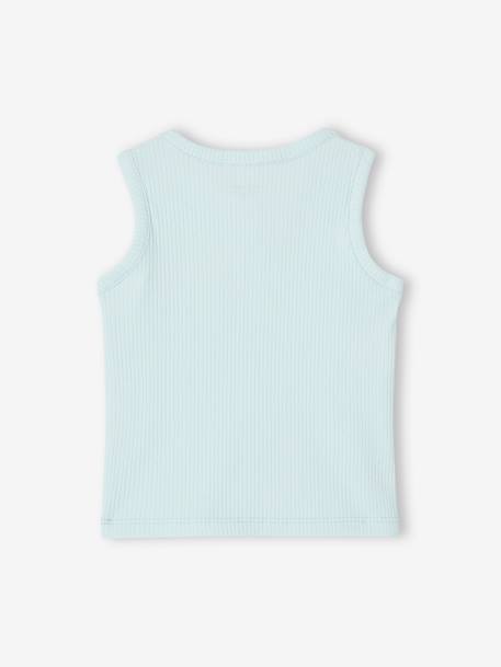 Geripptes Baby Top Oeko-Tex - himmelblau+wollweiß - 3