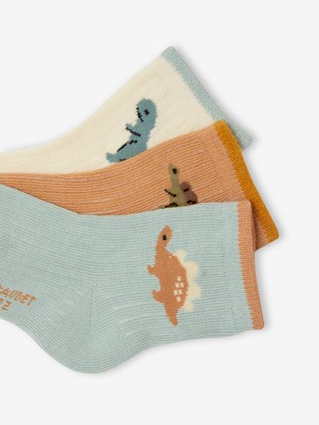 3er-Pack Jungen Baby Socken mit Dinos Oeko-Tex aqua 2