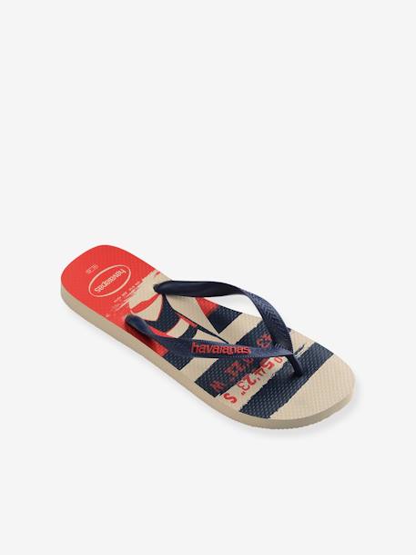 Kinder Zehenpantoletten Top Nautical HAVAIANAS beige bedruckt 1