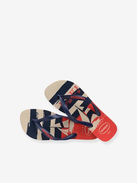 Kinder Zehenpantoletten Top Nautical HAVAIANAS beige bedruckt 6