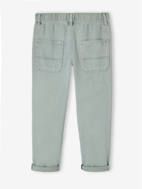 Jungen Hose mit Schlupfbund Oeko-Tex graublau+moosgrün+nachtblau 2