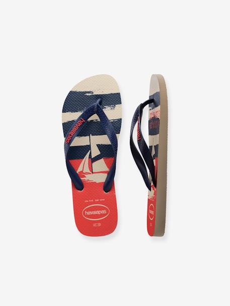 Kinder Zehenpantoletten Top Nautical HAVAIANAS beige bedruckt 5