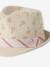 Jungen Baby Strohhut mit Hutband beige 2