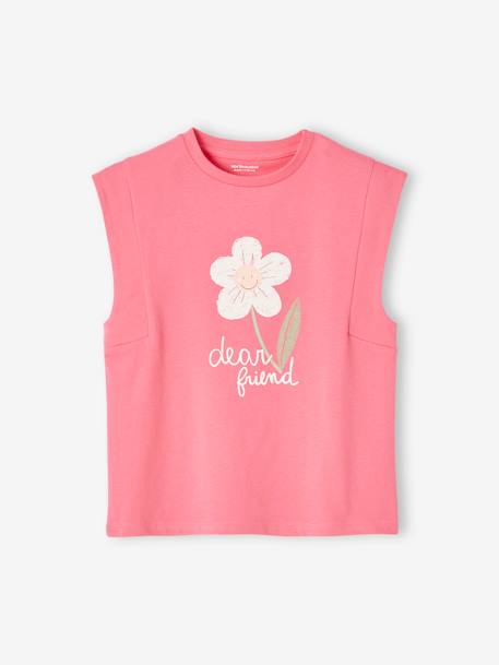 Mädchen T-Shirt, Paradiesvogel Oeko-Tex - bonbon rosa+wollweiß - 2