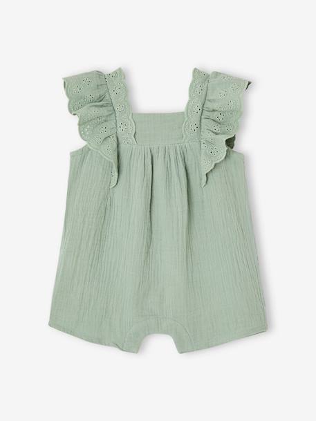 Mädchen Baby Sommer-Overall - salbeigrün - 3