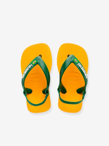 Baby Zehenpantoletten Brasil Logo II HAVAIANAS - gelb - 4