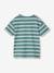 Jungen T-Shirt mit Streifen aqua+ocker 3