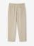 Weite Jungen Hose mit Streifen, Leinen-Mix beige gestreift 4