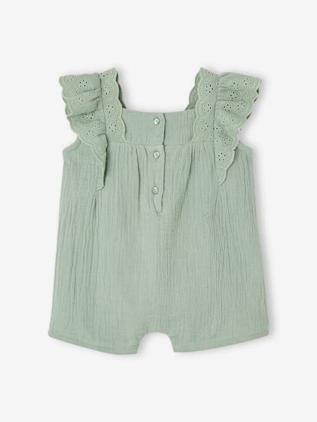 Mädchen Baby Sommer-Overall - salbeigrün - 4