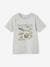 Jungen T-Shirt mit Recycling-Baumwolle Tiermotive - grau meliert+schieferblau - 2
