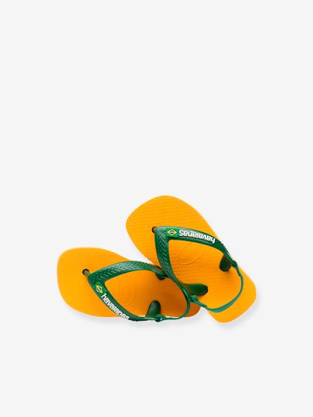 Baby Zehenpantoletten Brasil Logo II HAVAIANAS - gelb - 5