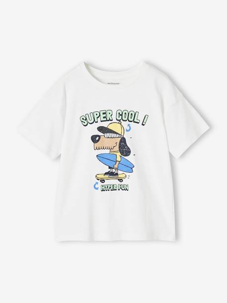 Jungen T-Shirt mit Recycling-Baumwolle azurblau+türkis+weiß 9