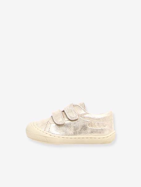 Baby Lauflernschuhe mit Klett Cocoon NATURINO silber 3