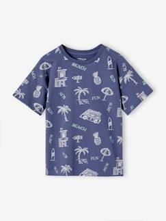 Jungenkleidung-Jungen T-Shirt mit Recycling-Baumwolle Sommermotive