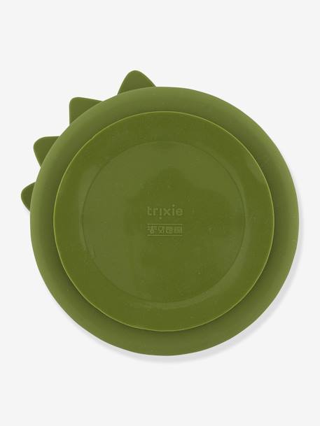 Baby Menü-Teller TRIXIE - grün+orange+rosa nude - 2