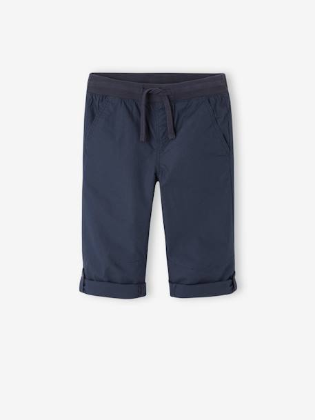 Jungen 3/4-Shorts mit verstellbarer Länge beige+nachtblau+olivgrün 13