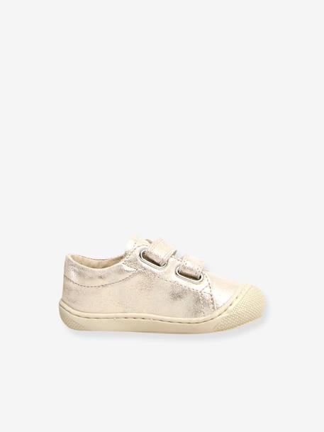 Baby Lauflernschuhe mit Klett Cocoon NATURINO silber 2