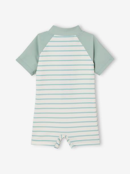 Jungen Baby UV-Strandoverall - salbeigrün - 4