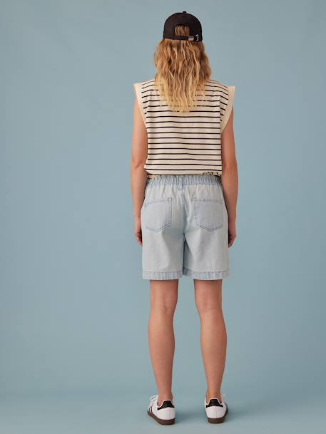 Umstands-Jeansshorts ENVIE DE FRAISE - blue stone+gebleicht - 8