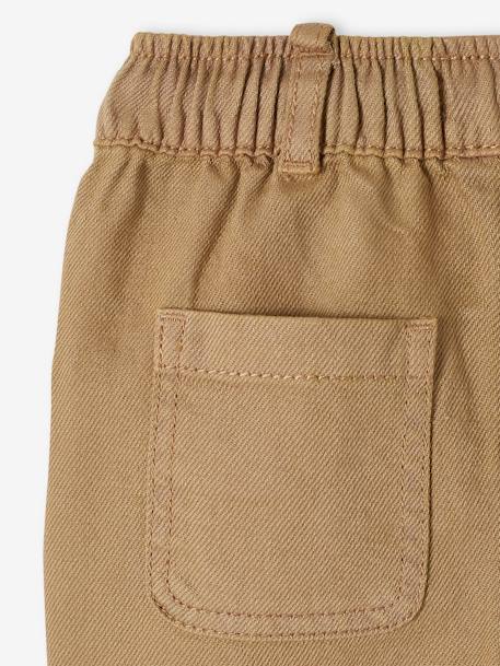 Gerade Baby Hose mit Dehnbund - beige - 4