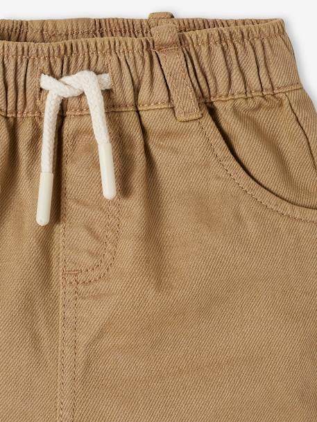 Gerade Baby Hose mit Dehnbund beige 3