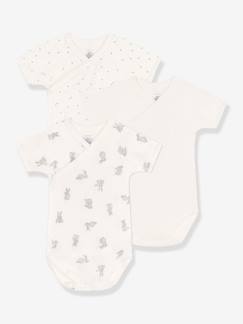 3er-Pack Baby Wickelbodys PETIT BATEAU, Bio-Baumwolle Oeko-Tex  [numero-image]