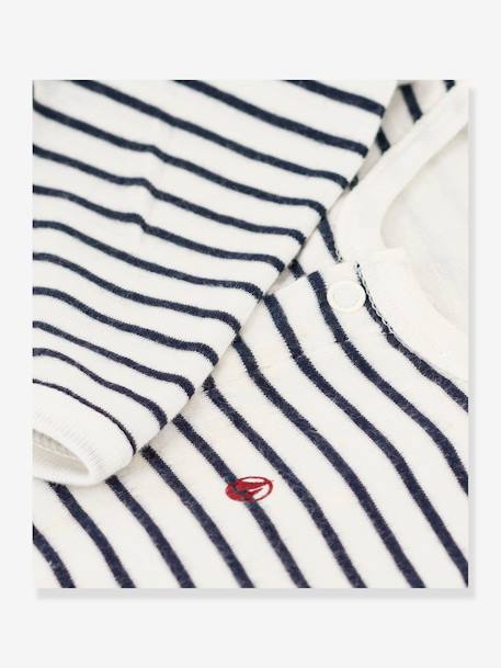 Baby 2-in-1-Strampler mit Body PETIT BATEAU - marine - 5